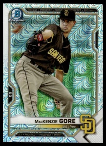 2021 Bowman Chrome Prospects Mojo Refractor MacKenzie Gore San Diego Padres - Bild 1 von 2