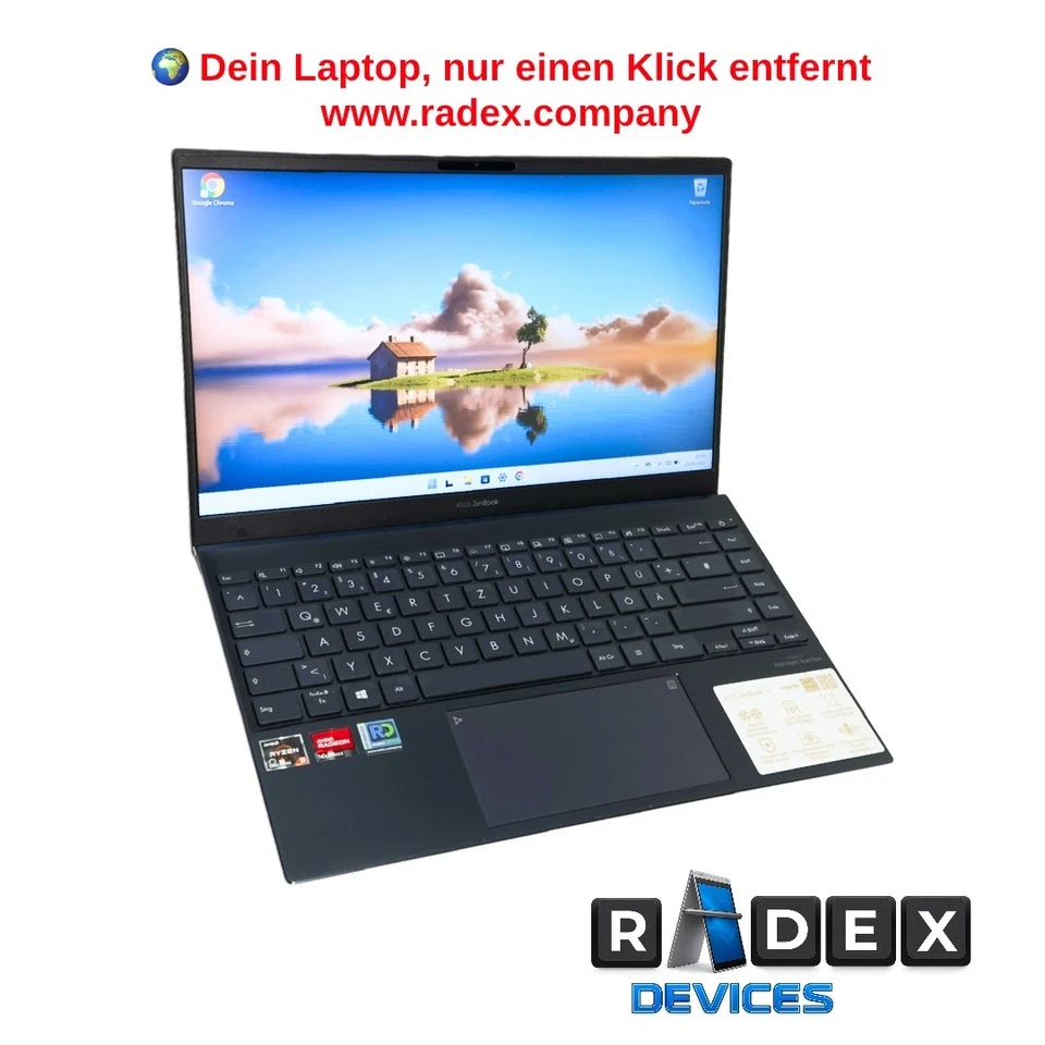 ASUS ZenBook 14 UX425 | AMD Ryzen-5 | 512GB SSD | 8GB RAM | Windows 11 - Bild 1 von 4