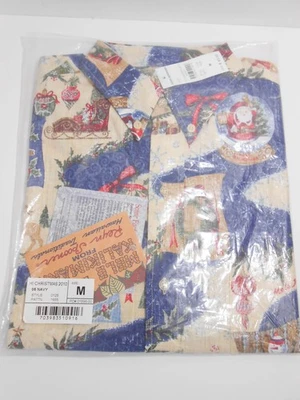 Reyn Spooner Hawaiian Shirt Mens Medium 2010 Christmas Decorations NEW - Image 1 of 4