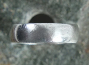 Massiver 925 Sterling Silber schlichter Ring Größe 8,25 schlicht breiter Ehering - Bild 1 von 7