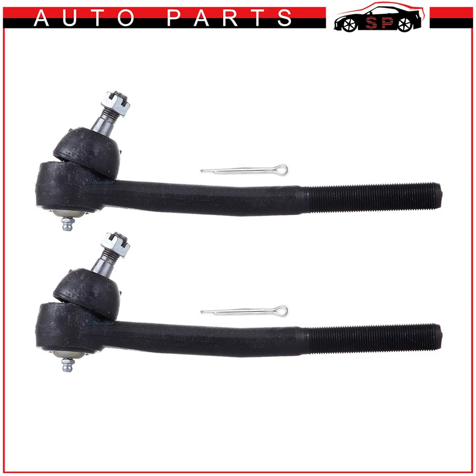 Set of 2 Front Outer Tie Rod Ends Kit For Buick Cadillac Chevrolet Olds Pontiac - Image 1 of 1