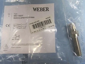 NEU VERSIEGELT WEBER / TURCK BI2-G12-AP6X-H1141 NÄHERUNGSSENSOR BI2G12AP6XH1141 - Bild 1 von 1