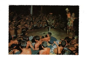 Postcard The Amazing Ketjak Dance of Bali / Indonesia - Picture 1 of 2