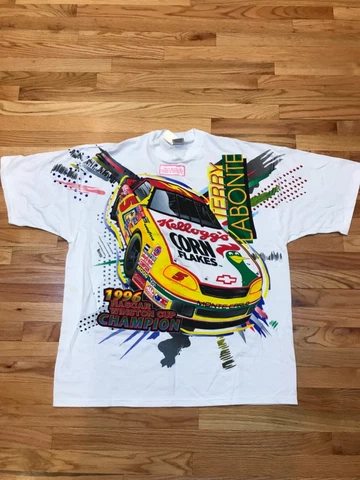 Vintage Terry Labonte 1996 Nascar Winston Cup Champion All Over Print Shirt XXL Cover