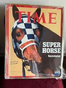 Secretariat Time Magazine Super Horse signed by Penny Chenery and Ron Turcotte - Picture 1 of 3