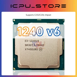 Intel Xeon E3-1240 v6 SR327 3.7GHz 4Cores 72W LGA1151 CPU Processor - Picture 1 of 3