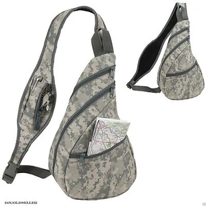 Digital Camo Armee Militär Sling Rucksack Taschen ACU Camouflage Einzelgurt 9" - Bild 1 von 1