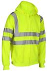 Hi Viz Hooded Pull Over Jumper Sweatshirt Work Wear Orange Yellow Site Work  Ppe