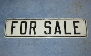 Vtg "FOR SALE" Embossed 12" Aluminum Sign Garage/House/Store/Man Cave S456 - Picture 1 of 9