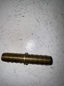 5/16" ID Barb Mender Straight Union Splicer Brass Fitting Water, Fuel, Air, Gas - Picture 1 of 3