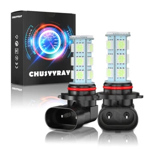 For Chrysler 300C 2005-2009 Fog Light Bulbs Kit Pair 9005 Ice Blue 8000K - Picture 1 of 10