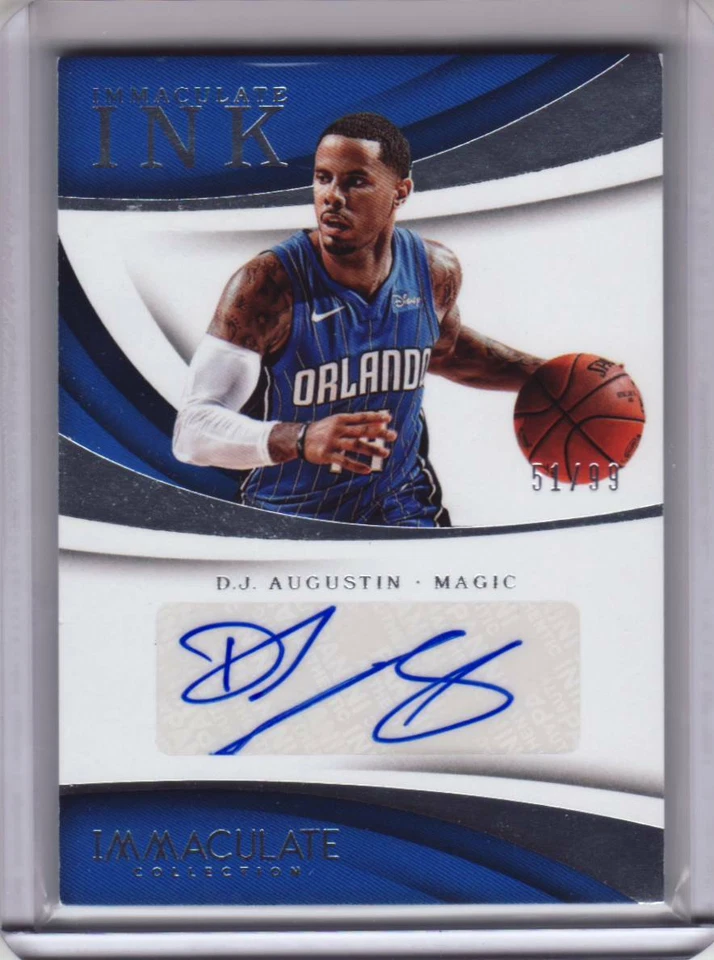 2017-18 Immaculate D.J. Augustin Magic Autograph 51/99 - Image 1 of 1