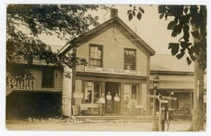 RPPC NY Mariaville ahora Duanesburg Peeke Store Gasolinera Condado de Schnectady - Imagen 1 de 2