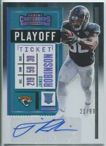 James Robinson 2020 Panini Contenders Rookie Autograph Playoff 21/99 RC Auto