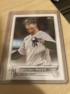 2022 Topps Baseball ANTHONY RIZZO #242 Yankees Image Photo SP Variation - Picture 1 of 2