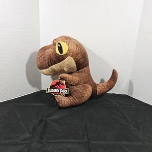 Large Jurassic Park World Dominion Plush Brown Velociraptor Dinosaur 13” Soft - Picture 1 of 16