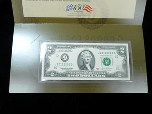 2012 $2 Federal Reserve Note - Bank of Kansas City in OGP Folder - Serial #J2012 - Picture 1 of 4