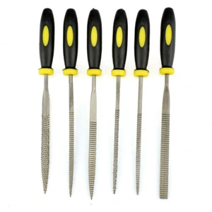 Wood Rasp Set 6pcs Carpenter 3*140mm File Carving Tools Double Riffler Tool^AN - Picture 1 of 9