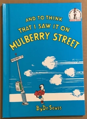 Очень хорошее состояние 2000-е HC Reprint Banned Distired Dr Seuss Mulberry Street - Изображение 1 из 4