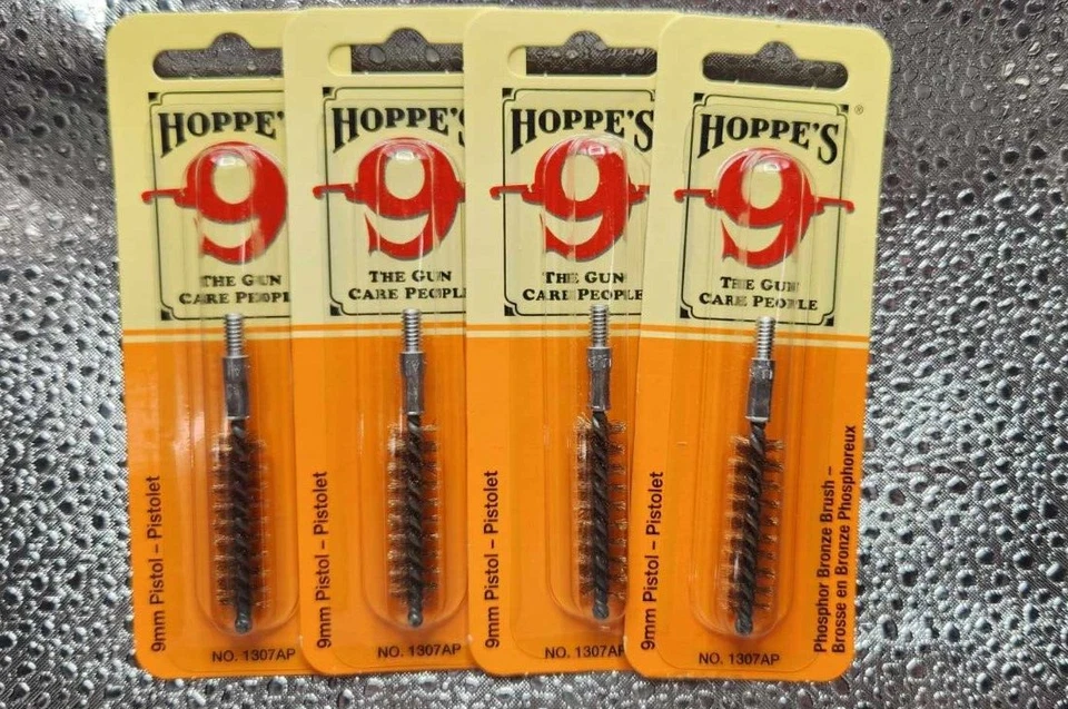 LOT of 4: Hoppe's Pistol Phosphor Bronze Bore Brush 9mm 1307AP E-7 - Image 1 of 4