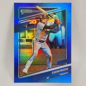 2021 Panini Donruss Baseball #80 Cavan Biggio Blue Holo Foil Toronto Blue Jays - Picture 1 of 2