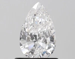 1.00 ct, E-VS1 Pear Cut Diamond, IGI Certified Diamond, CVD Lab Grown Diamond - Picture 1 of 8