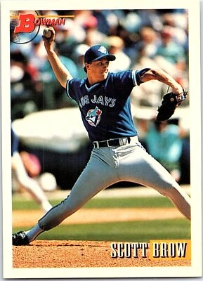Scott Brow 1993 Bowman #435 Toronto Blue Jays RC - Image 1 of 2