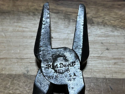 Antique Red Devil 410-8 pliers cir 1900 (23645) - Image 1 of 4