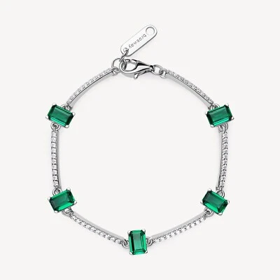 BROSWAY FANCY BRACCIALE DA DONNA CON ZIRCONI IN ARGENTO 925 FLG04 LIFE GREEN - Immagine 1 di 4