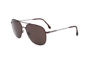 Hugo Boss Men's 62mm Matte Brown Dark Ruthenium Sunglasses BOSS1557-O-F-S-1OT-70 - Picture 1 of 3