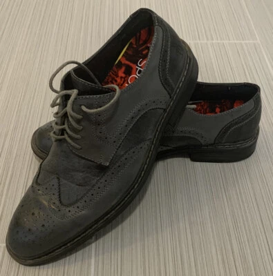 Oxford Original Penguin Welton Cuero Gris, Punta de Ala. Hombre 10.5 M, Se adapta a 11.5 Foto 1 de 4