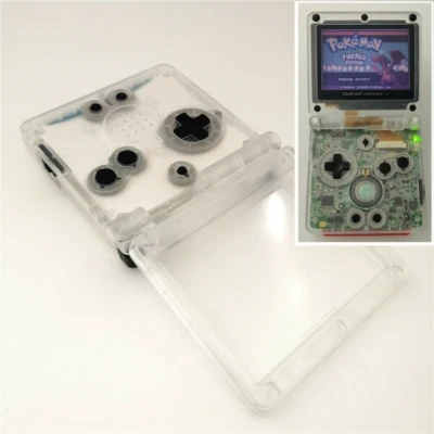 Clear Replacement Housing Shell Case Cover Repair Game Boy Advance GBA SP Parts - Image 1 of 4