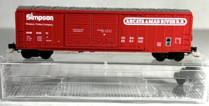 MICRO-TRAINS LINE N SCALE 50' RIB SIDE BOX CAR ARCATA & MAD RIVER  03000110 - Picture 1 of 3