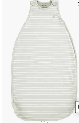 NUEVO SIN ETIQUETAS WOOLINO 4 Temporadas Ultimate Algodón Orgánico y Lana Merino Manta Usable Foto 1 de 4