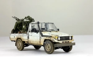 PreSale ProBuilt Pickup with ZPU-2 – Technical Vehicle Diorama Model - Picture 1 of 24