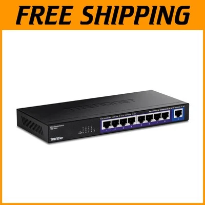 High-Speed 9-Port Ethernet Splitter: 8 x 2.5G RJ-45, 10G Ultra-Fast Connection - Image 1 of 4