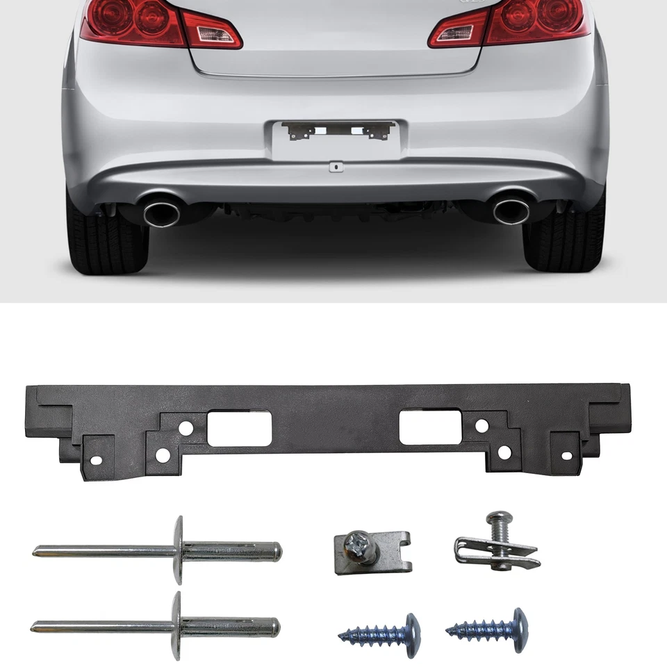 For Infiniti G25 G37 Coupe Sedan Rear License Plate Frame Tag Holder Bracket Foto 1 de 4