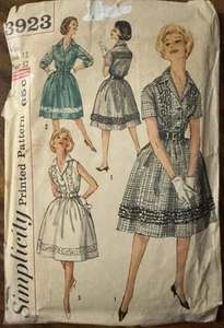 Vestido De Colección Patrón Simplicidad 3923 Misses' Una Pieza Talla 12 Busto 32 - Imagen 1 de 2
