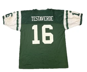 New York Jets Jersey XL 52 Vinny Testaverde Mens Starter Green Vintage - Picture 1 of 8
