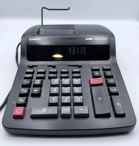 Casio DR-210TM Heavy-Duty 12-Digit Printing Calculator Tested Works - Picture 1 of 17
