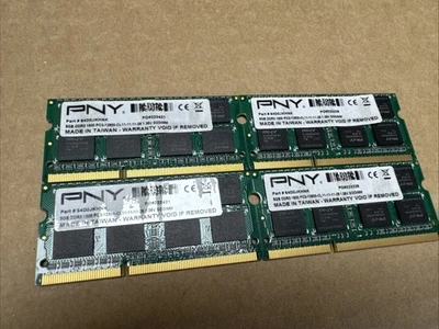 32G PNY Performance 4 - 8GB DDR3 SODIMM 1600MHz PC3-12800CL11 1.35V Laptop iMac - Image 1 of 2