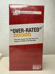 Überbewertet Das Partyspiel für Erwachsene, bei dem Sie konkurrieren, um absurde Orte zu überprüfen Neu - Bild 1 von 3