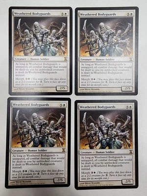 WEATHERED BODYGUARDS X4 4 4X Time Spiral MTG Magic the Gathering Cards - Image 1 of 2