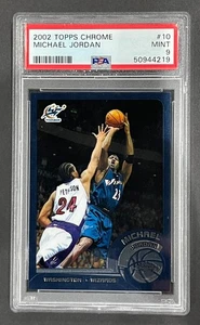 2002 Topps Chrome - Michael Jordan - #10 - PSA 9 - FREE Shipping - Picture 1 of 2