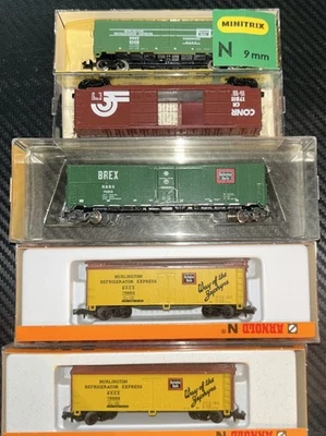 Arnold Minitrix Con-Cor N Scale #37 Lot Of 5 BREX 5342 3246 5344 C-6 - Image 1 of 4