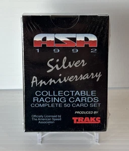 1992 TRAKS ASA SILVER ANNIVERSARY RACING 50 CARD SET Factory Sealed Package - Picture 1 of 1