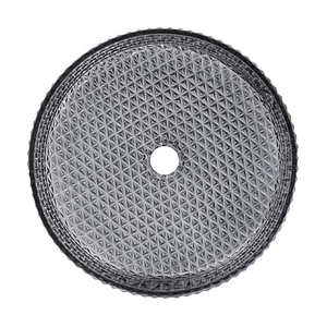 Swiss Madison SM-VS320 Cache 15-3/8" Circular Glass Vessel - Black - Picture 1 of 6