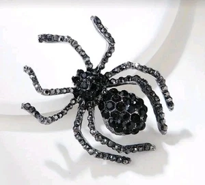 Halloween Pin Spider Brooch Fashion jewelry NEW Free Ship 2 inch - Picture 1 of 2