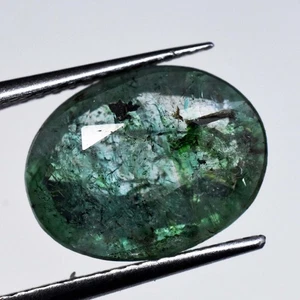 3.00ct 11.60x9.13mm Oval Natural Zambian Green Emerald Loose Gemstone - Bild 1 von 4