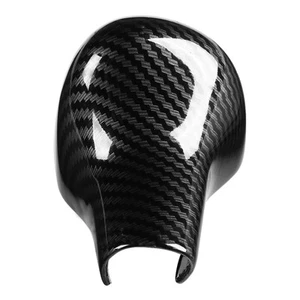 ˜Car Carbon Fiber Style Interior Shift Knob Cover Trim Fit For S6/S7 A6L A5 A7 - Picture 1 of 7